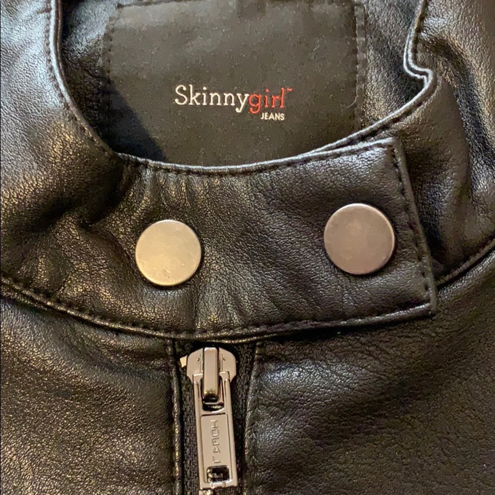 Skinnygirl Faux Leather Moto Jacket - Picture 6 of 7